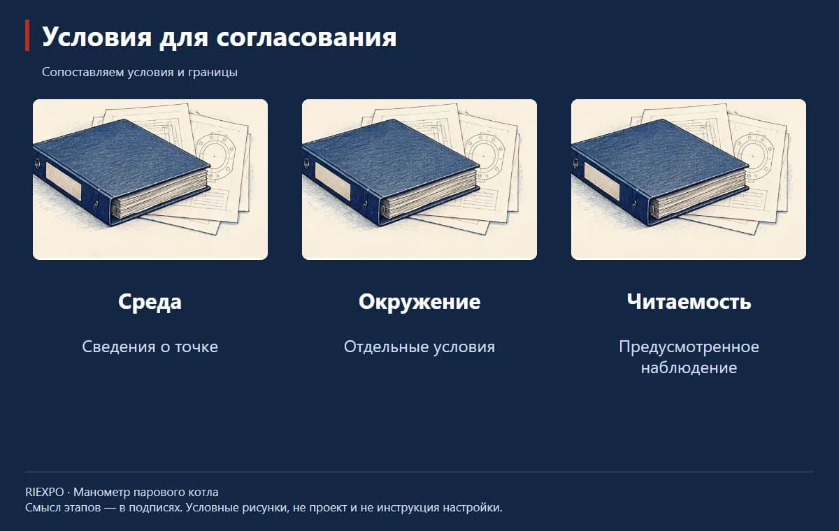 Условия для согласования: Среда, Окружение, Читаемость