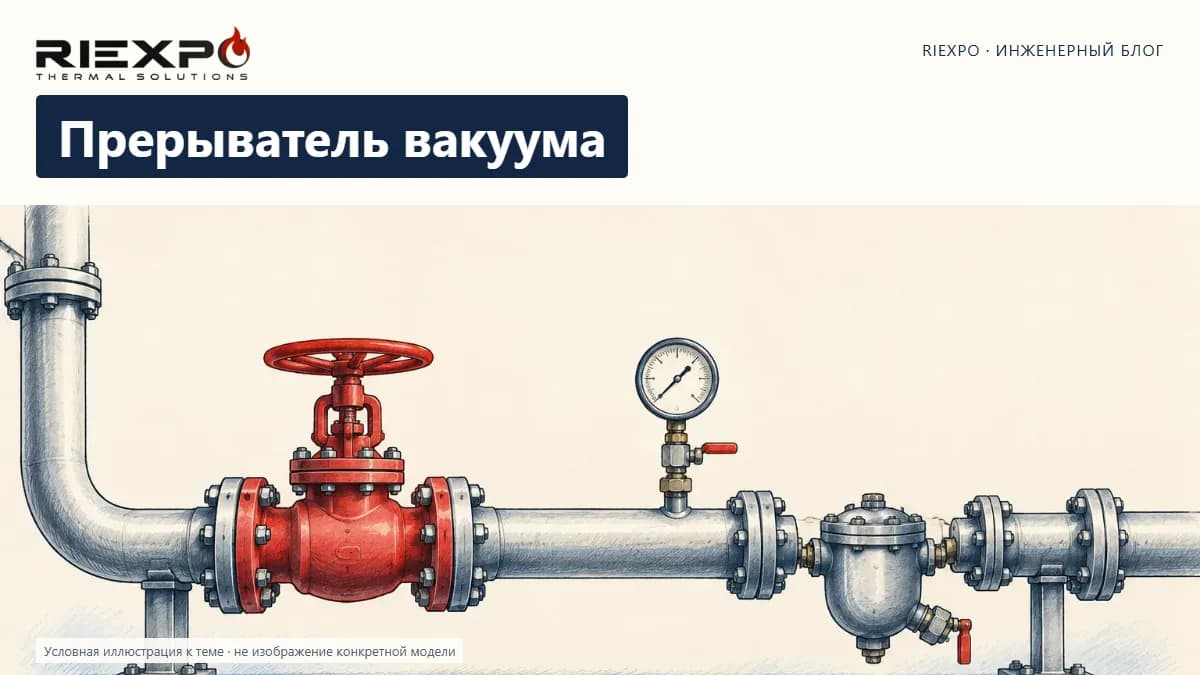 Прерыватель вакуума: иллюстрированная обложка RIEXPO, стиль 4