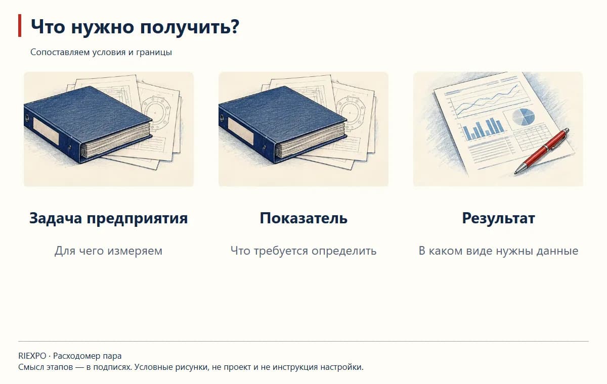Что нужно получить?: Задача предприятия, Показатель, Результат