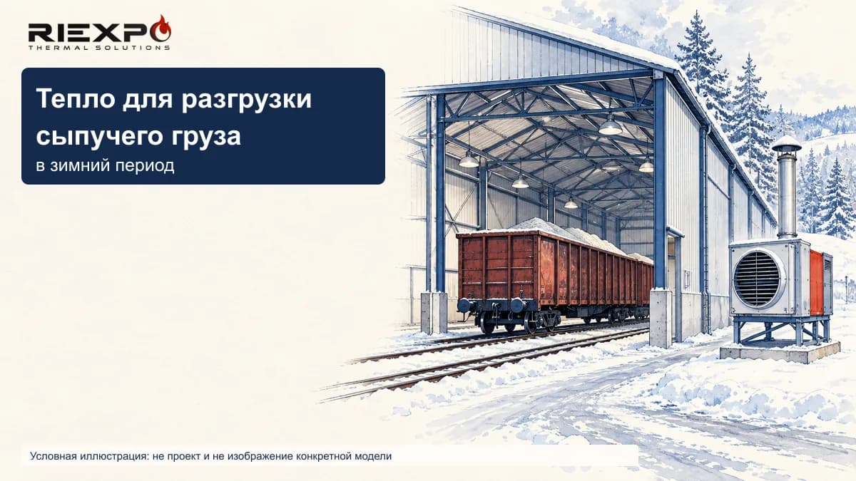 Условное изображение вагона и источника тепла