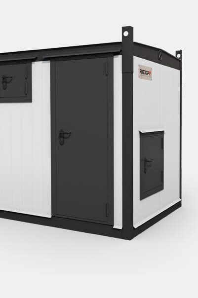 Мобильная тепловая станция RIEXPO в утеплённом контейнере